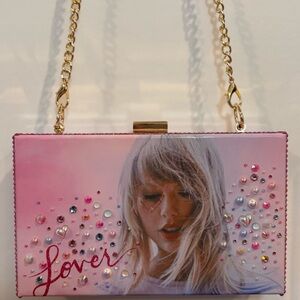 Taylor swift rhinestone “Lover” clutch